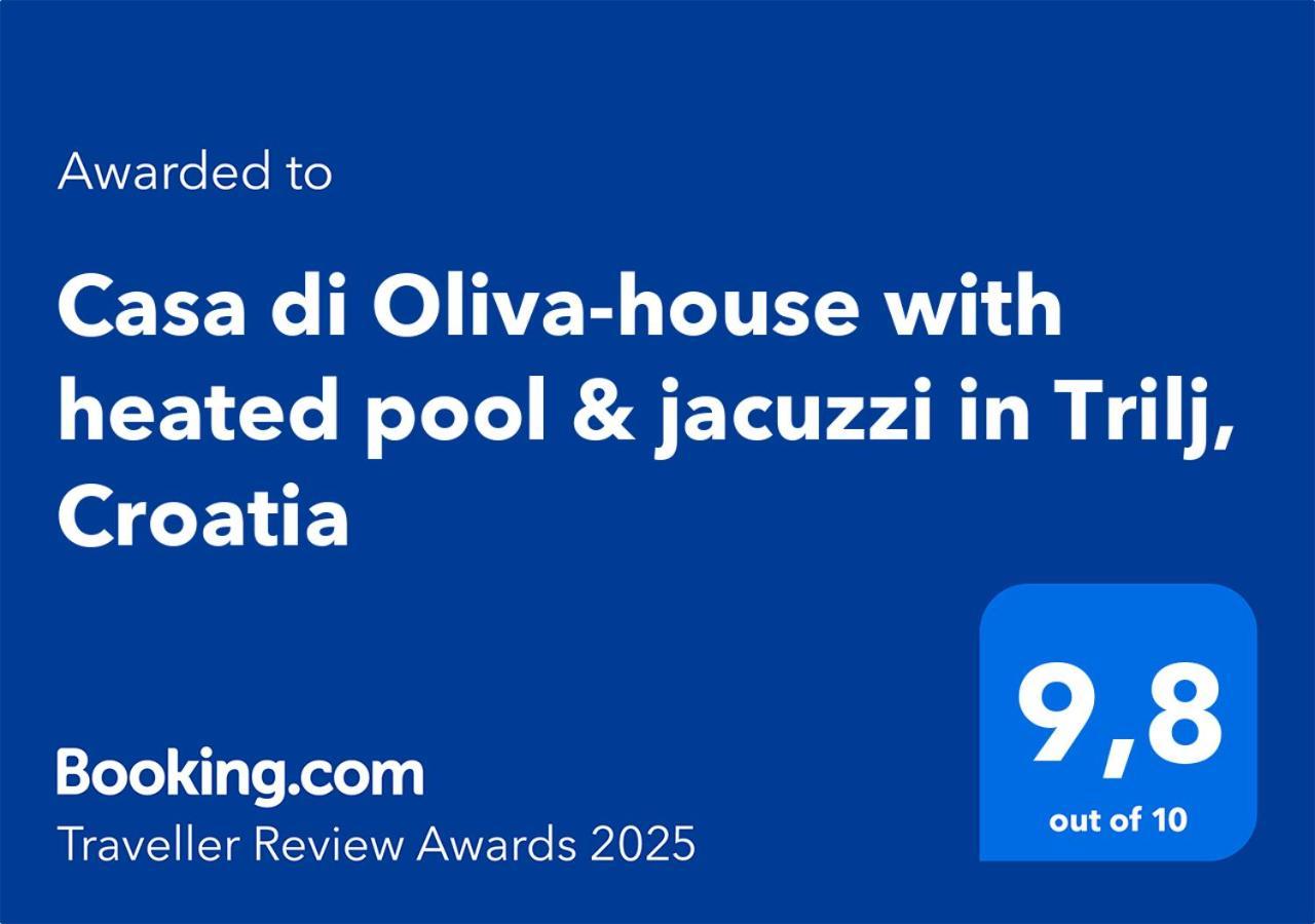 Vila Casa Di Oliva-House With Heated Pool & Jacuzzi In Trilj, Croatia Exteriér fotografie